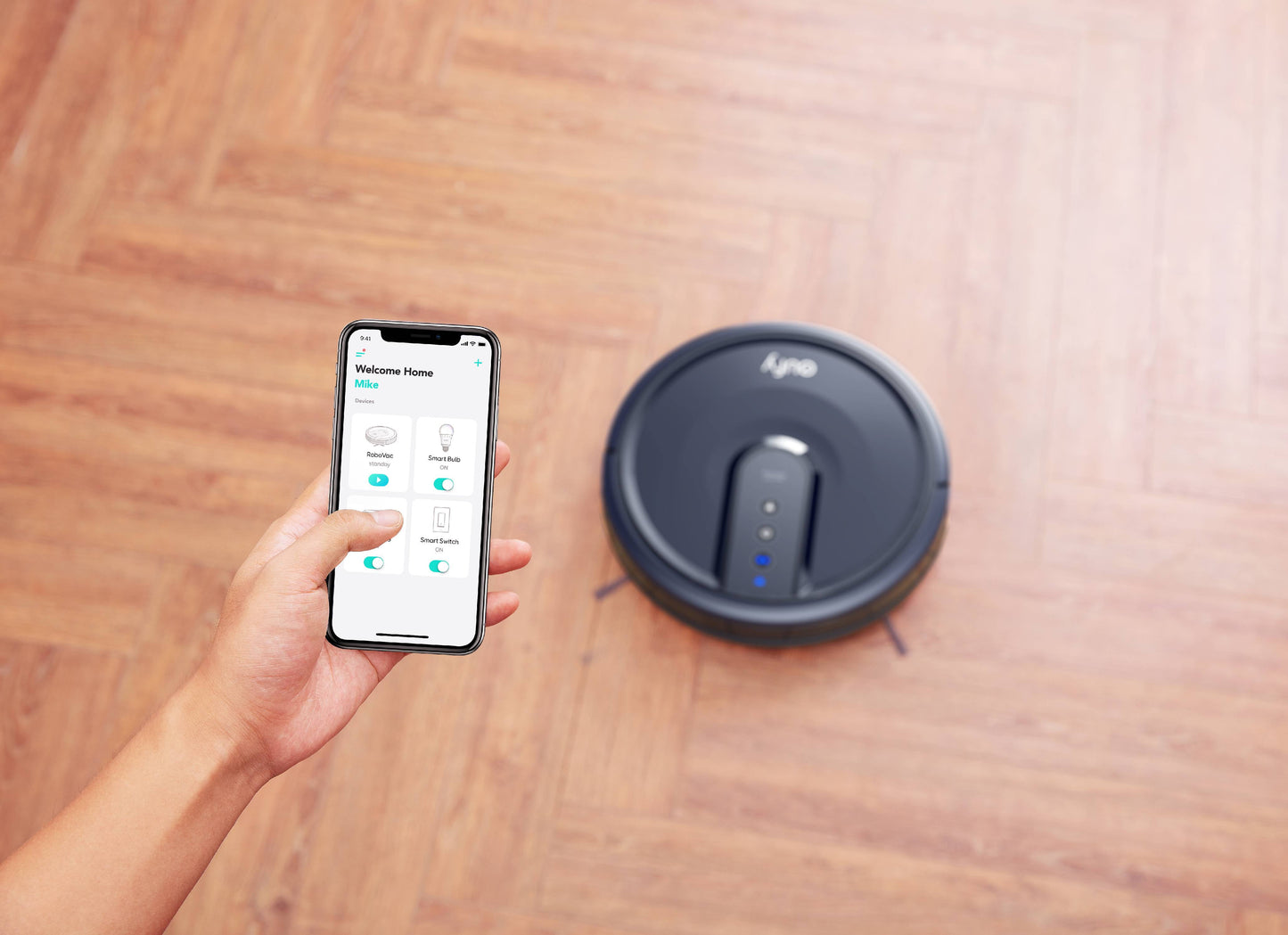 Robovac 25C Wifi Robot Vacuum – 1500 PA Smart Pet-Hair Cleaning for Hard Floors & Carpets, App + Alexa/Google Voice Control, Slim Design, Smart Suction