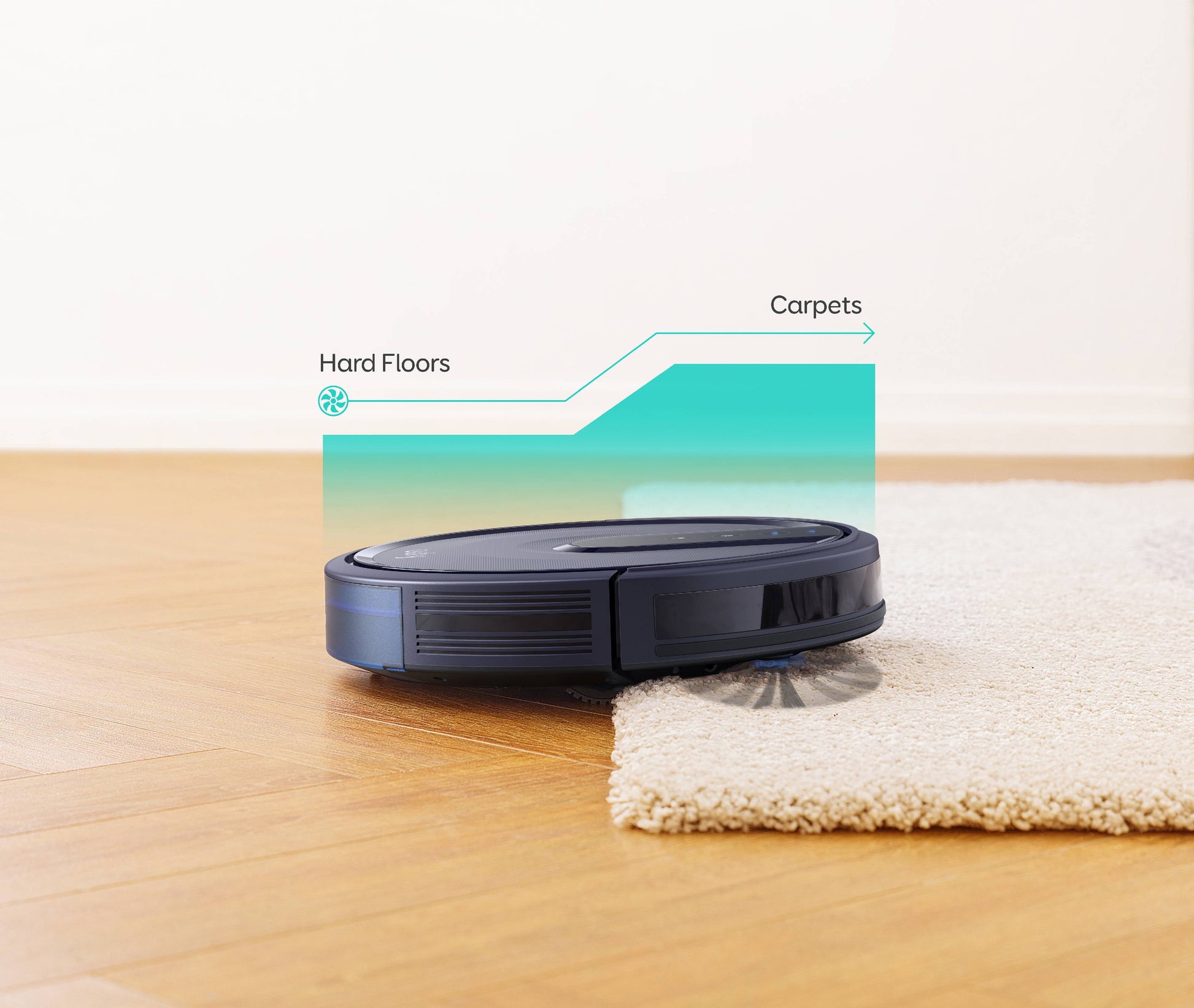 Robovac 25C Wifi Robot Vacuum – 1500 PA Smart Pet-Hair Cleaning for Hard Floors & Carpets, App + Alexa/Google Voice Control, Slim Design, Smart Suction