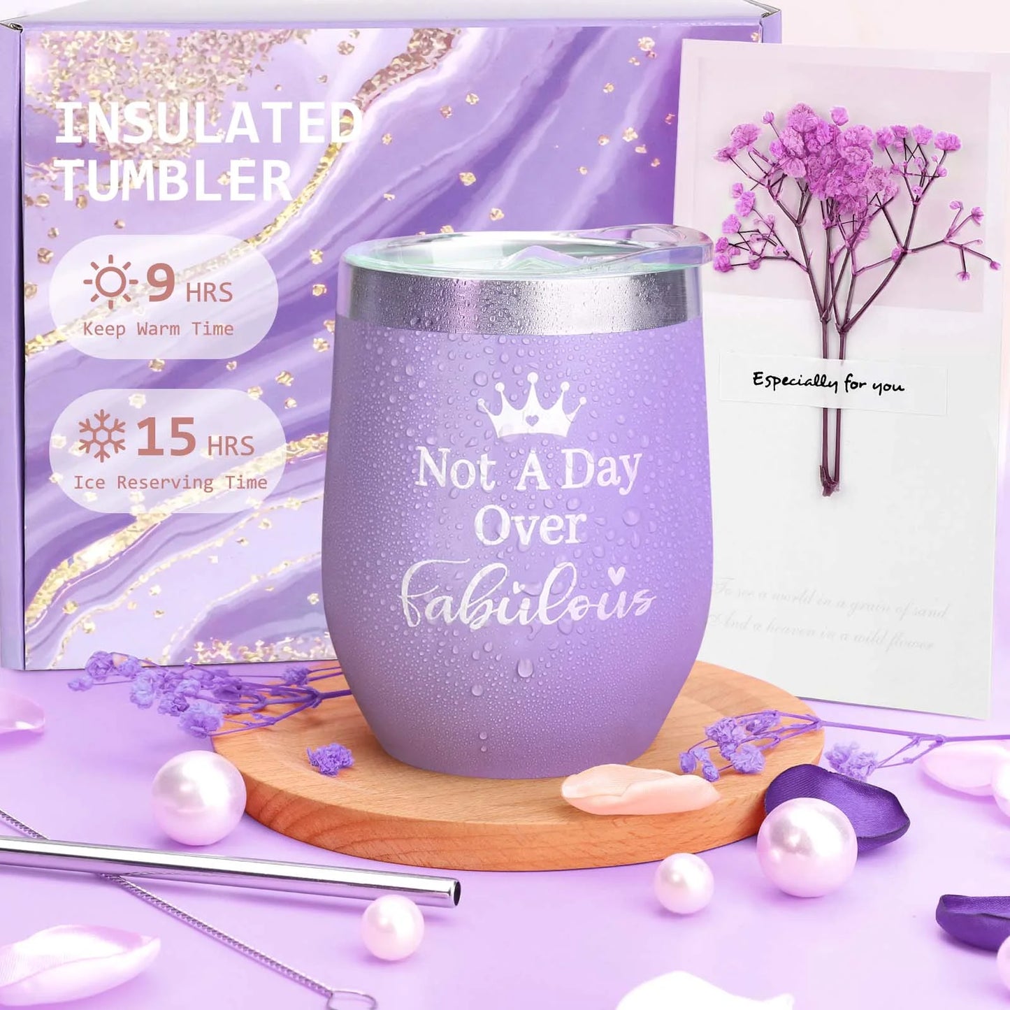 Mothers Day Gift Baskets for Women under 20, 10 Pack Spa Bath Gift Sets, Bath and Body Baskets Set Holiday Gifts for Mom, Purple